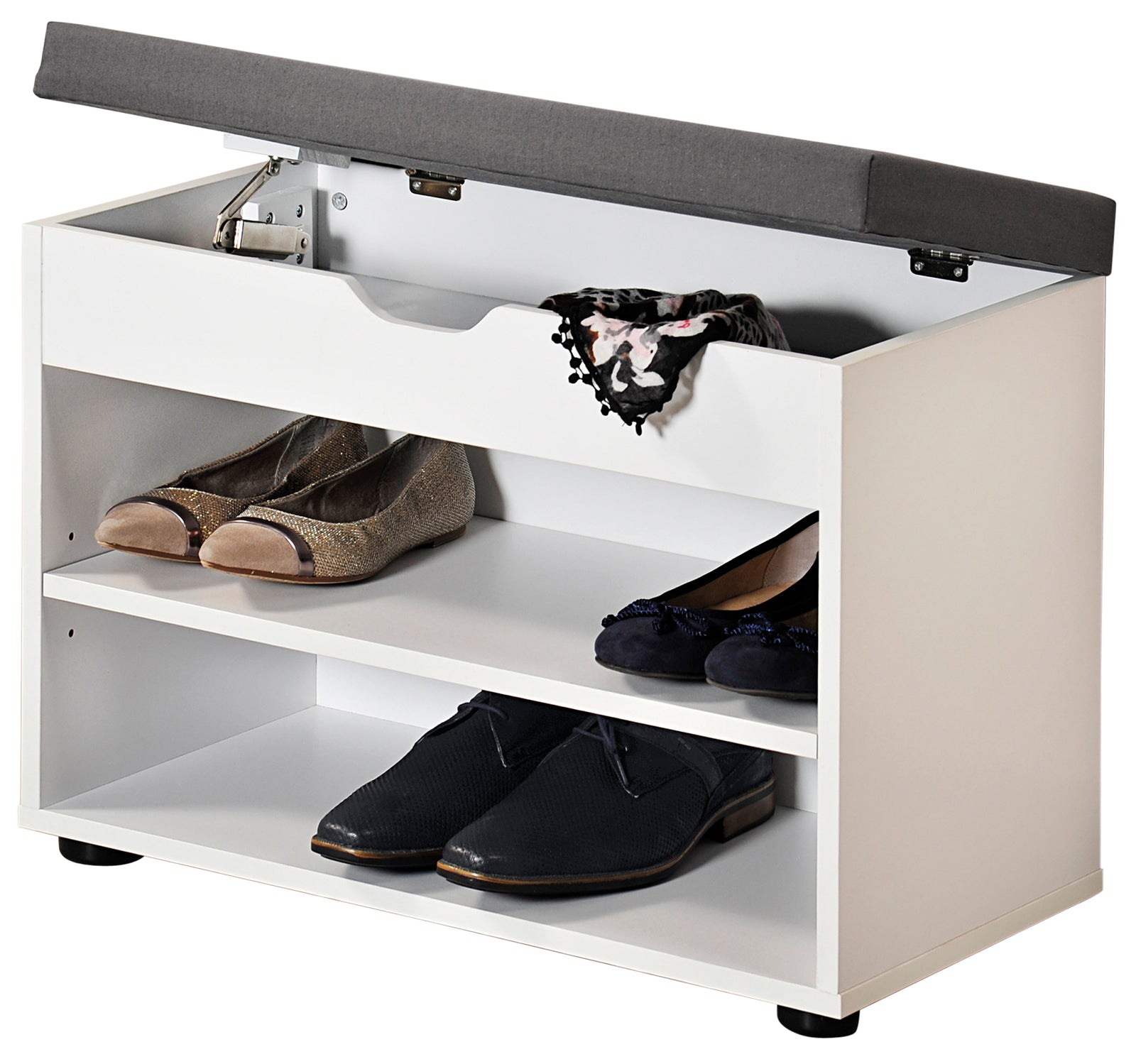 Schuhschrank mit Sitzkissen - FSC