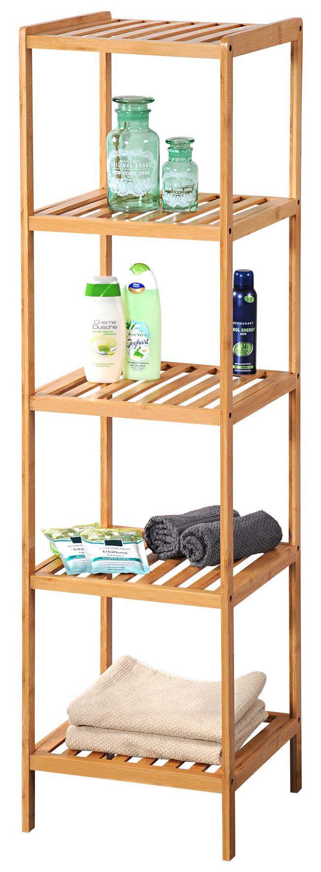 Badregal mit 5 Etagen