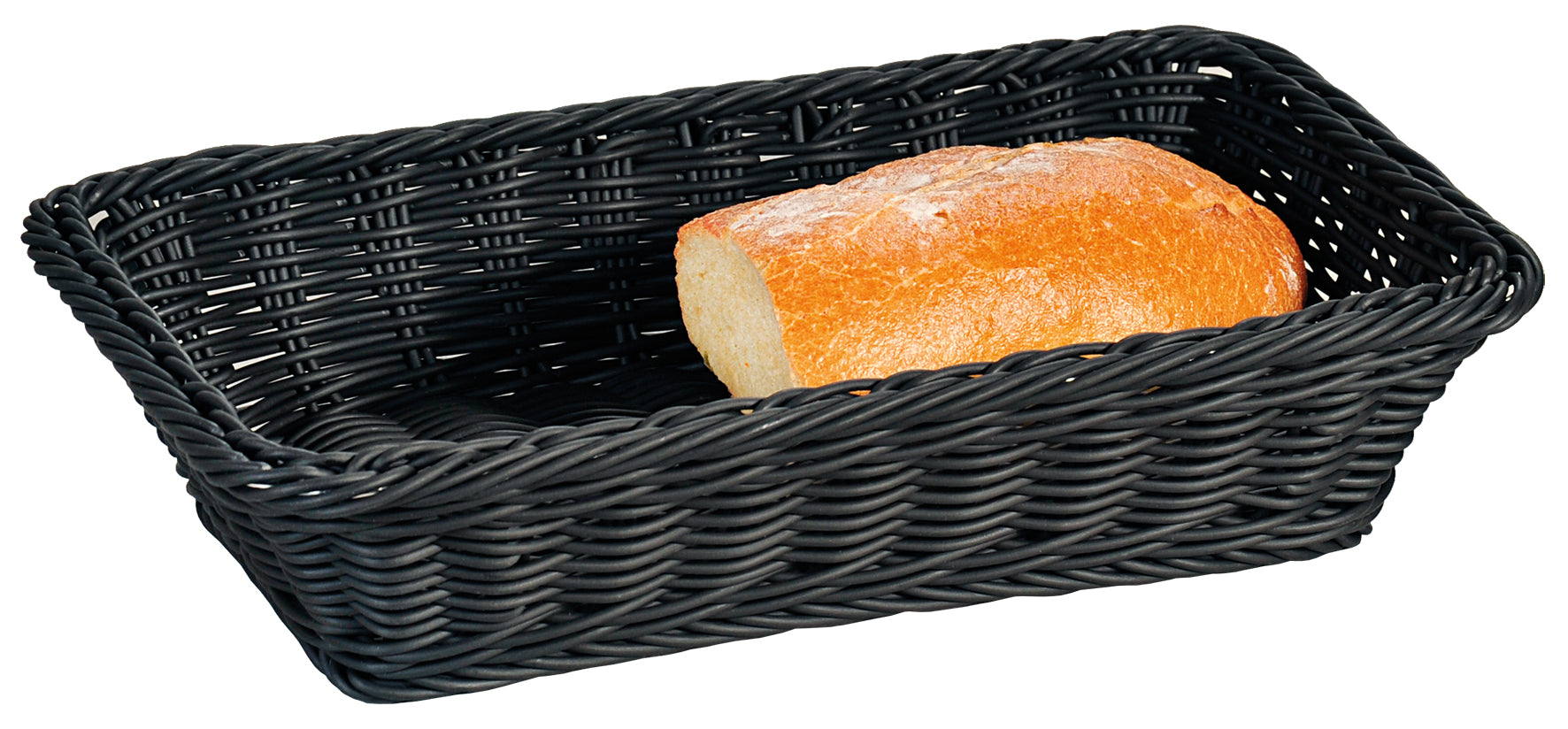 Brot- & Obstkorb - Vollkunststoff - schw