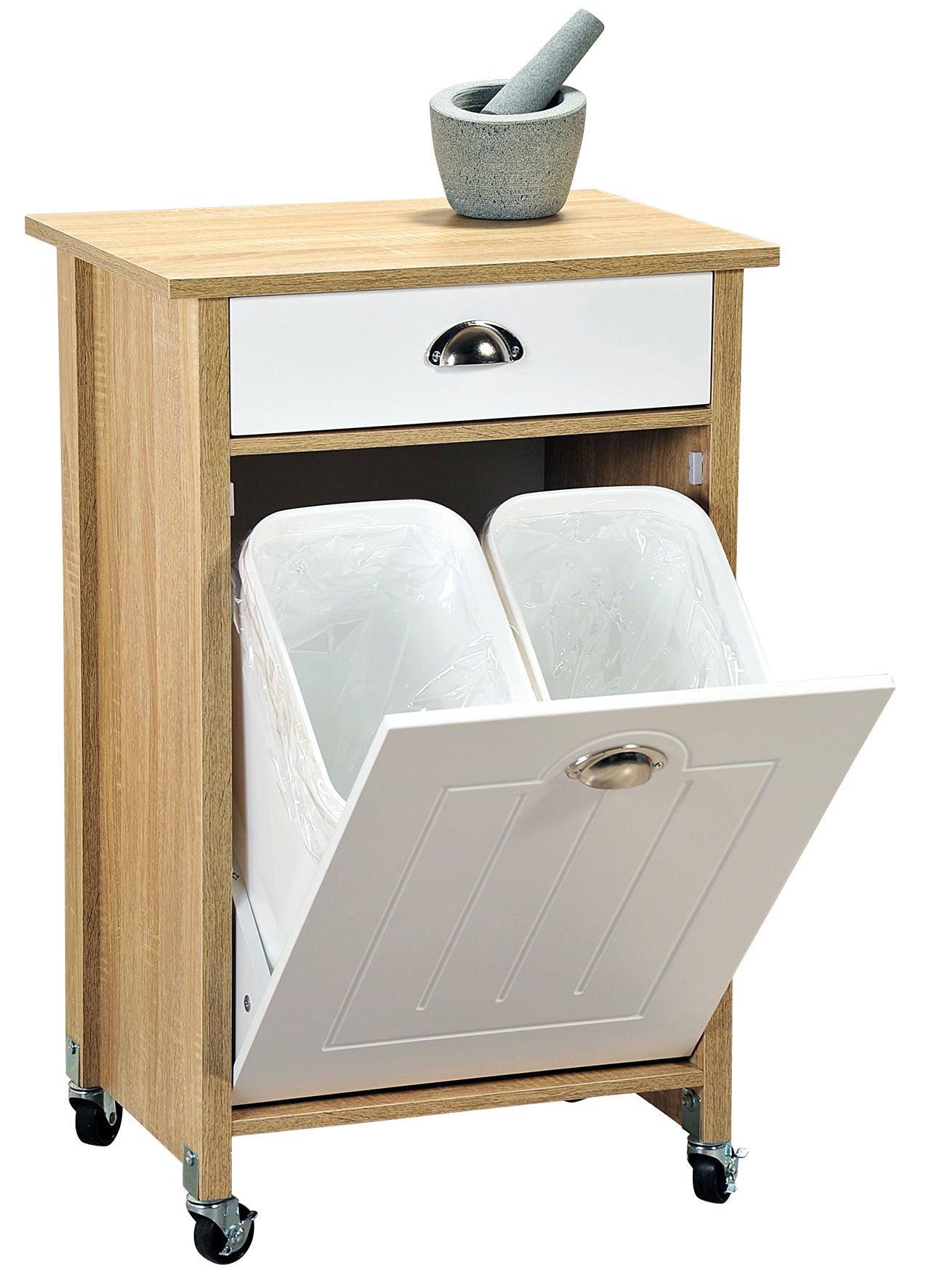 Küchenwagen inkl. Abfalleimer