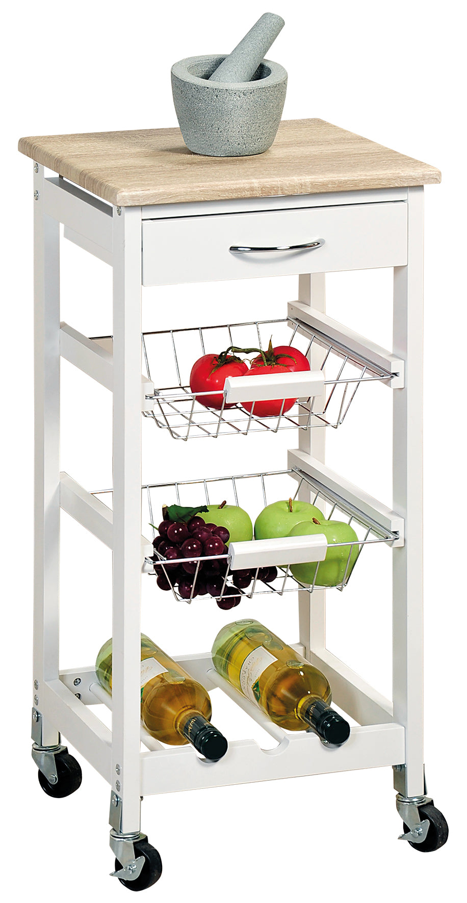 Küchenwagen - weiss lackiert (FSC)