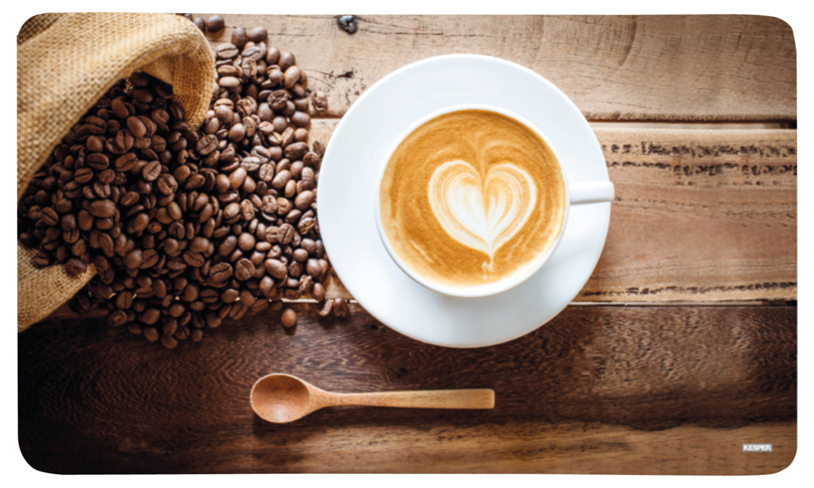 Dekor-Frühstücksbrettchen - Coffee Cup