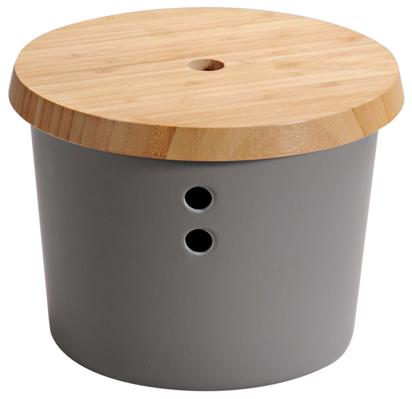 Vorratsdose - Melamin - grau - FSC
