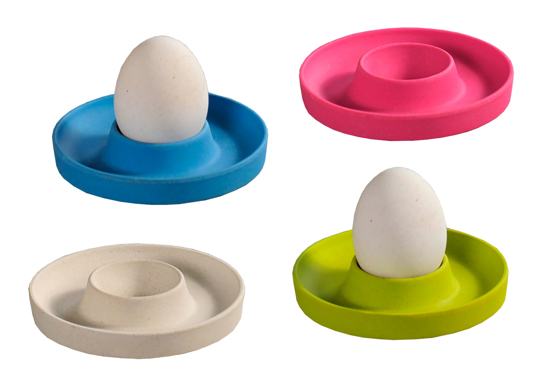 Eierbecher - 4er Set - Melamin - bunt