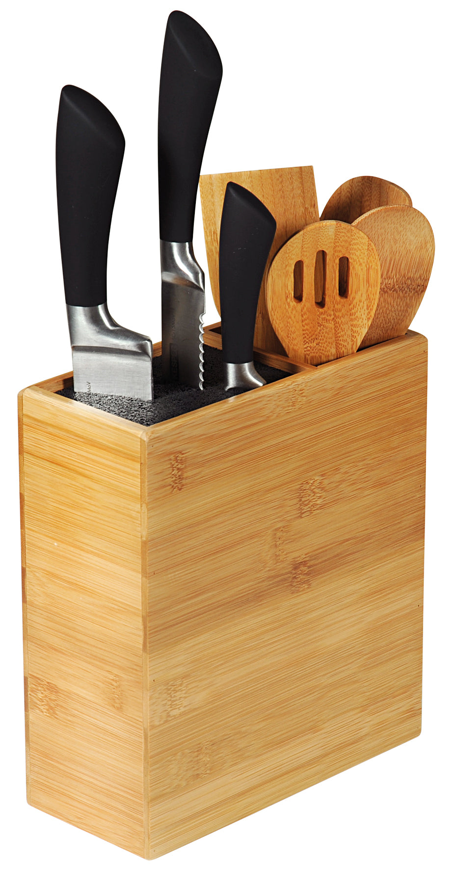 Messerblock mit Utensilienb - Bambus - FSC