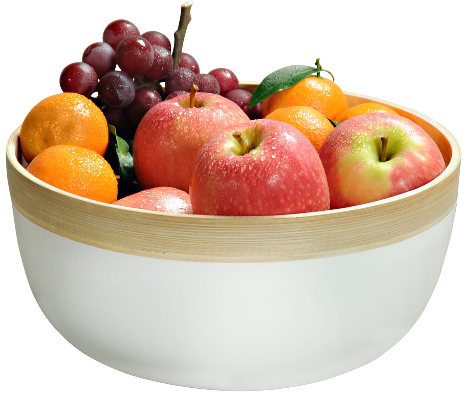 Obst- und Gebäckschale - weiss