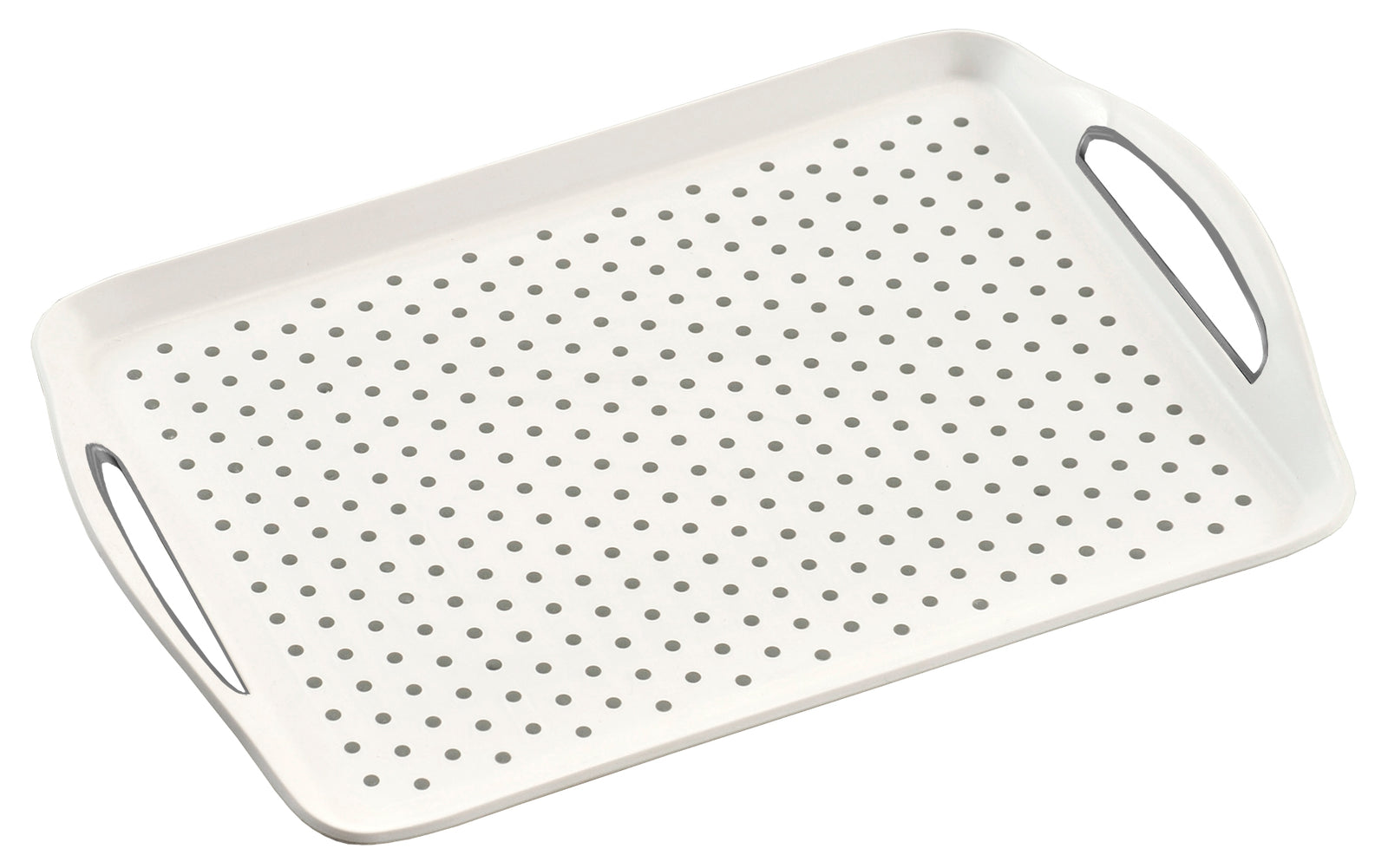 Serviertablett -  Rutsch-Stopp  - weiss