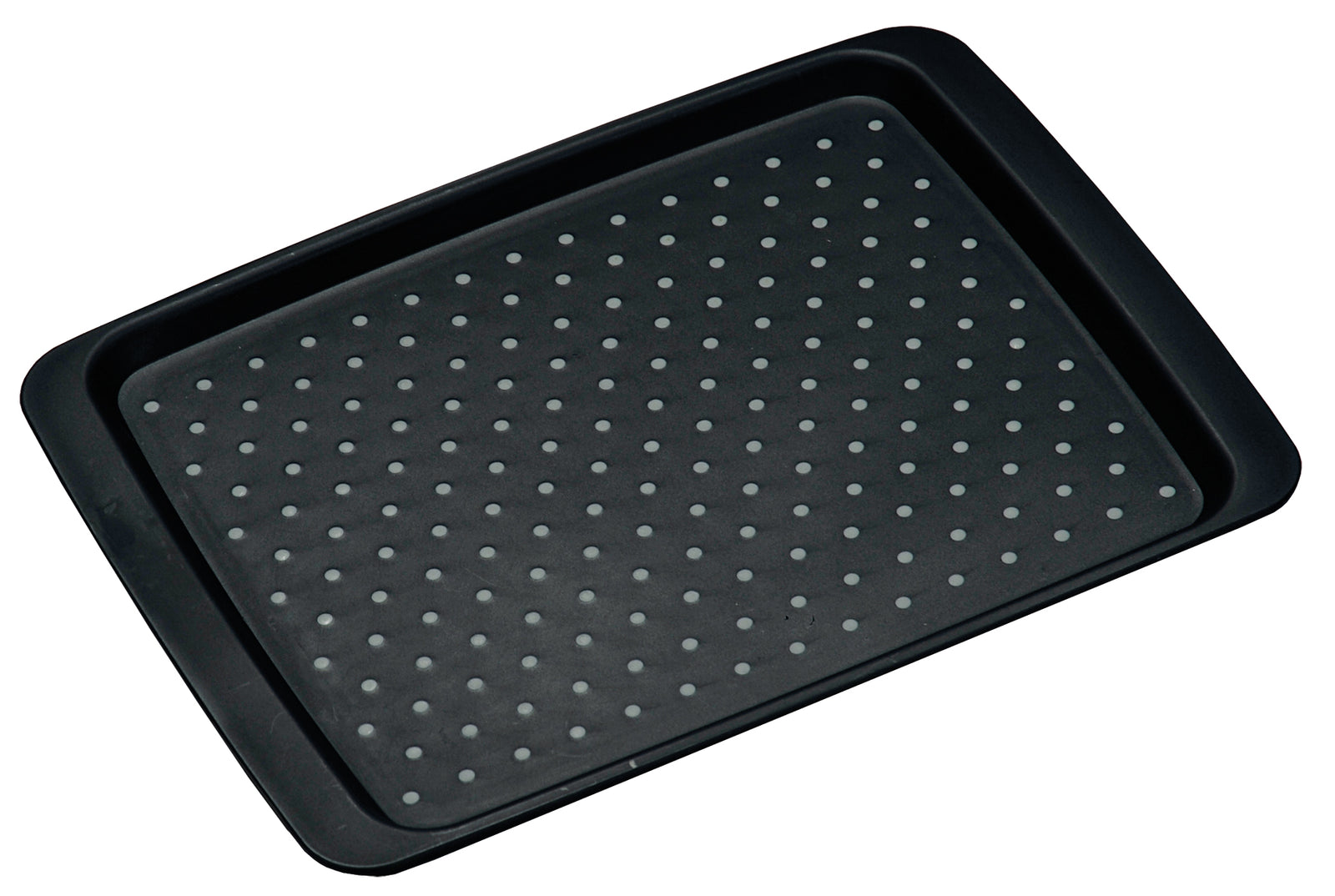 Serviertablett -  Rutsch-Stopp  - schwarz