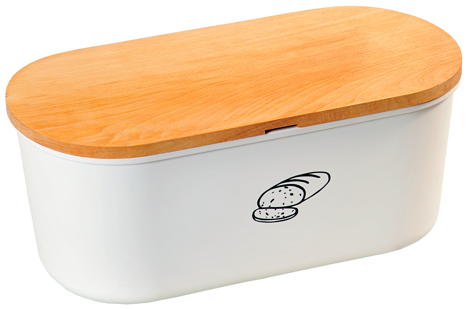 Brotbox - weiss - Buche - FSC