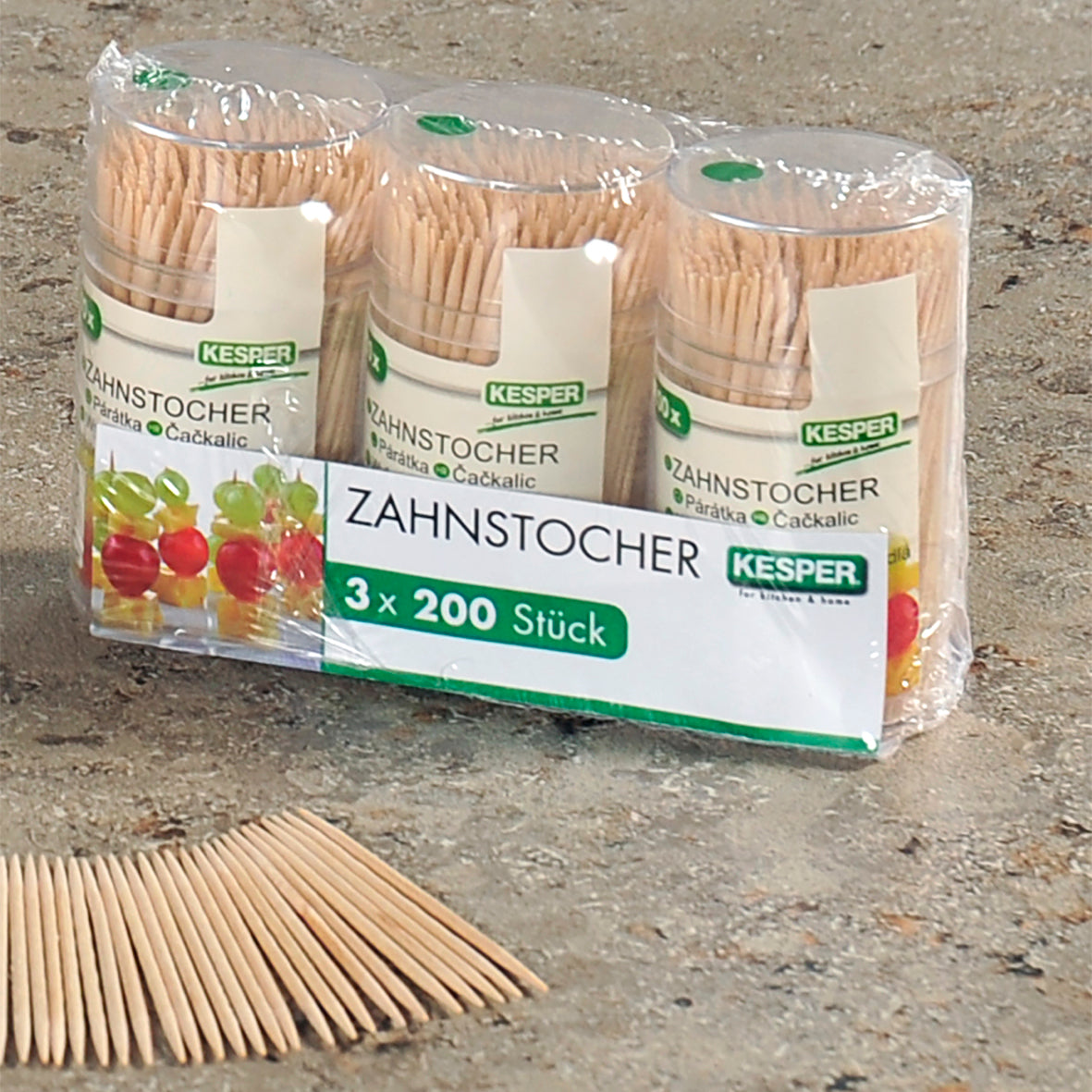 Zahnstocker - Birke FSC (200 Stk) - 3er P.